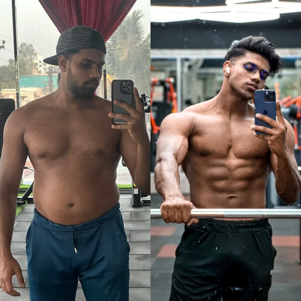 SHREDxpro founder — before and after transformation