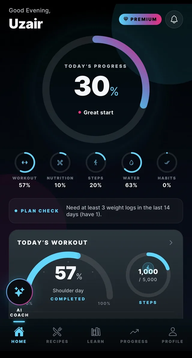SHREDxpro app — Personalized Workout